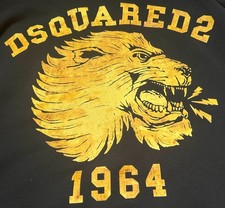 DSQUARED2 FELPA CON CAPPUCCIO CON TAGLIA LEONE M/L