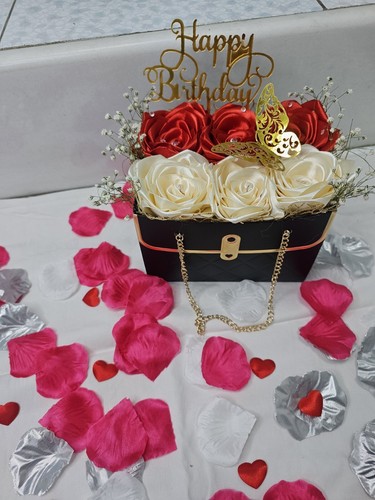 Rose eterne borsa regalo - 6, in