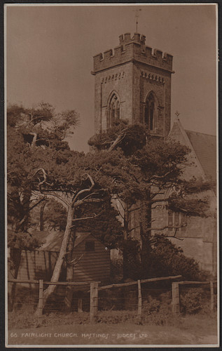 Hastings postcard fairlight - postcard,