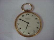 orologio da tasca MONVIS suisse made placcato oro 10 micron revisionato