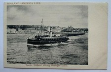 c1900s Francia cartolina nave Olanda America linea tender Olanda Boulogne Sur Mer