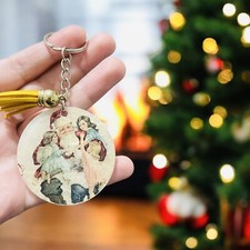 Christmas key rings - key,