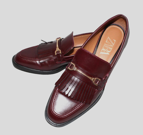 Mocassini donna zara pelle - zara, in