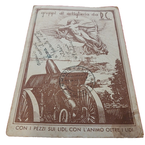 Cartolina gruppi artiglieria - gruppi,
