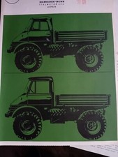 UNIMOG SGOMBRANEVE ATTREZZATURA SCHMIDT + LETTERA MERCEDES BENZ Ufficiale 1966