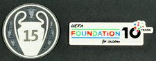 REAL MADRID 15 X TOPPA MANICA + TOPPA FONDOTINTA UEFA 10 ANNI UFFICIALE