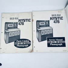 Rock-Ola Model Mystic 478 Juke Box Service Manual And Parts List booklet pair