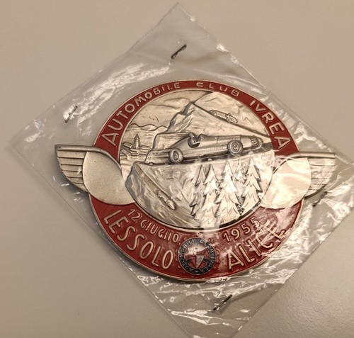 Placca badge lessolo 1955 - placca,