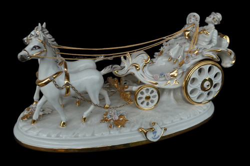 Grande statua porcellana