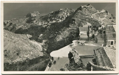 1920 taormina panorama dal - taormina,