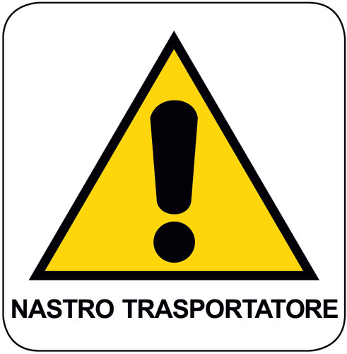 Adesivo segnaletica pericolo - adesivo,