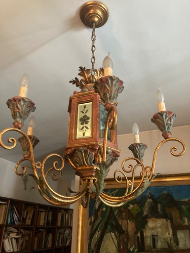 Lampadario sospensione legno - lampadario, a