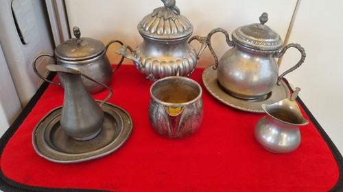 Set oggetti peltro 95 - set,