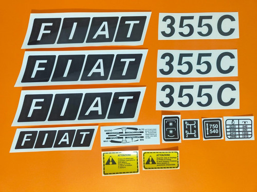 Adesivi decalcomanie fiat 355 - decalcomanie,