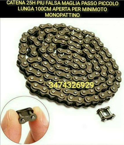 Catena per minimoto 25h piu - catena,