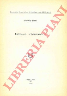 Ornitologia bastia catture - -,