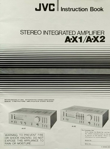 Jvc ax 2 - jvc, /