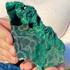 272GNatural lustro malachite grappolo occhio di gatto grosso campione minerale grosso