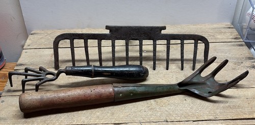 Lot antique garden hand - lot, (3)
