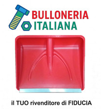 Pala neve polipropilene rossa