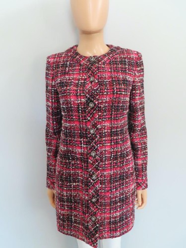 Chanel pink black plaid tweed - chanel, pink/black