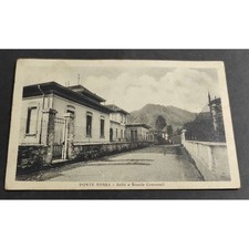 Cartolina Ponte Nossa - Asilo e Scuole Comunali