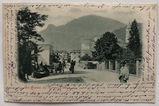 CARTOLINA TORRE PELLICE ANIMATA BANCARELLA VENDITORE AMBULANTE TORINO