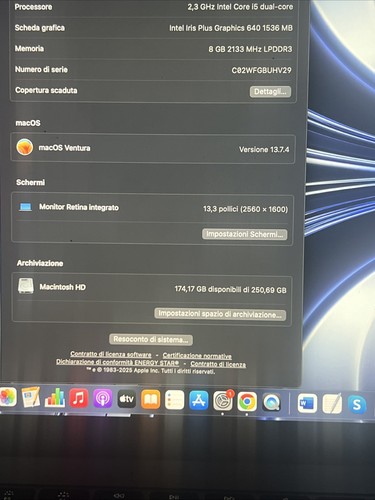 Apple macbook air - 13,3", (256gb