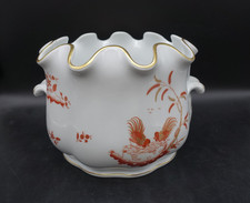 Rinfrescatoio Porcellana Richard Ginori Decoro GALLI ROSSI  per bicchieri Calice