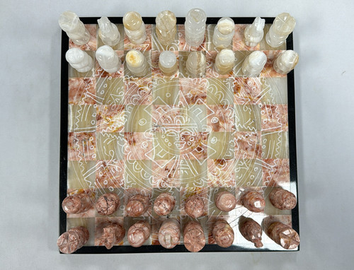 Scacchiera vintage onice marmo