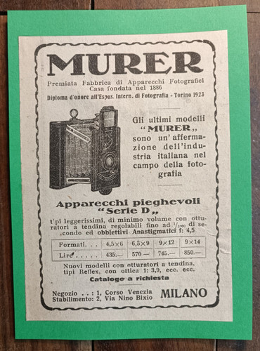 1925 milano pubblicita con - in, pubblicita'