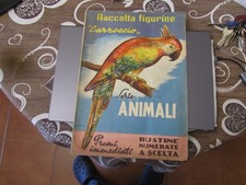 ALBUM RACCOLTA DI  FIGURINE ORIGINALE "CARROCCIO" - SERIE ANIMALI - COMPLETO