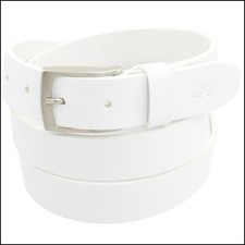 Cintura pelle bianco cuoio - cintura,
