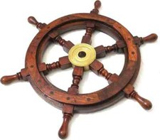 Ruota per nave in legno da 24
