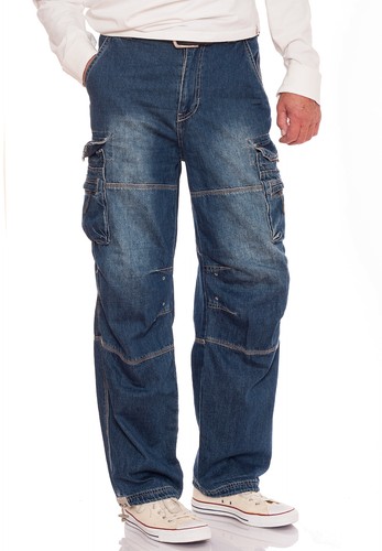 Jet lag jeans cargo uomo - lag,