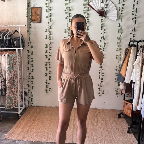 Gilli taupe drawstring - gilli,