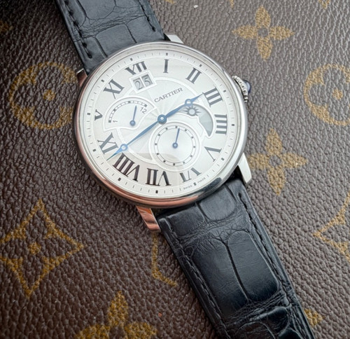Cartier rotonde retrograde gmt - cartier,
