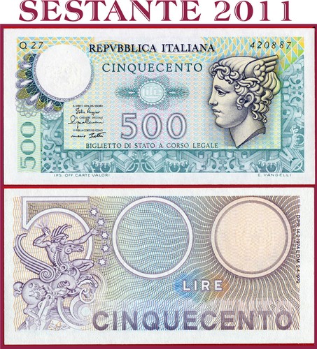 Italia italy 500 lire - ,