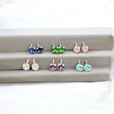 Orecchini P.Luce Zircone Tondo