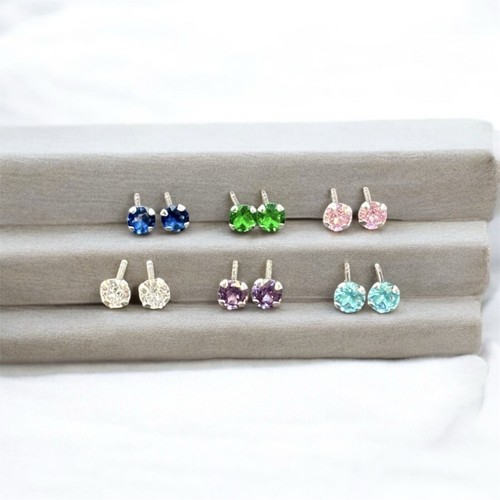 Orecchini luce zircone tondo - p.luce,