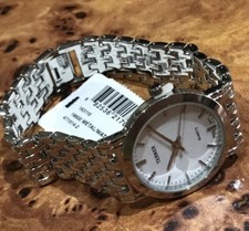 OROLOGIO DA POLSO BIJOUX TERNER ROTONDO 3 CM CINTURINO 8,5" QUARZO BATTERIA ACCIAIO INOX 