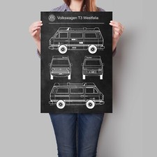 Poster auto VW T3 Westfalia
