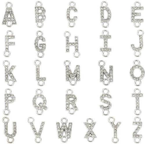 26x ciondolo connettore strass - 26x,