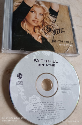 Faith hill breathe signed - faith,