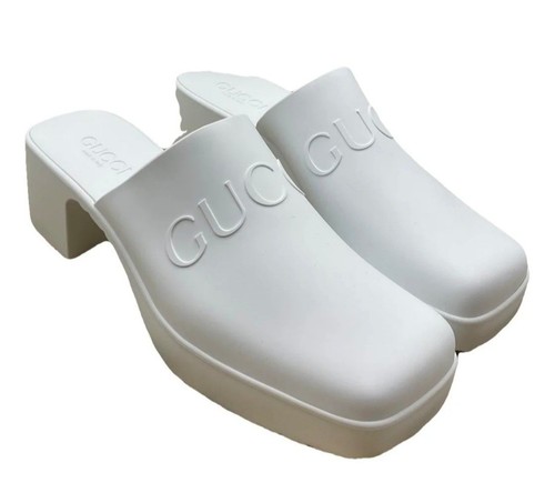 Zoccoli gucci logo gomma - zoccoli,