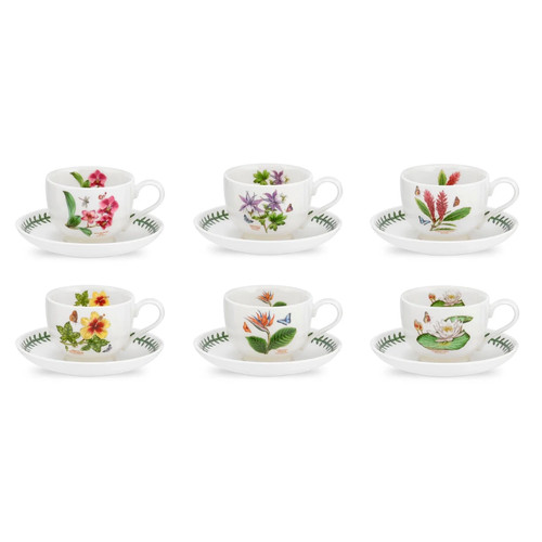 Set tazze tè e piattini - 6, da