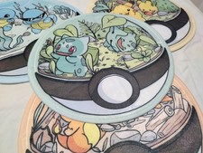 Tappetino rotondo antiscivolo per soggiorno Pokemon bulbasaur