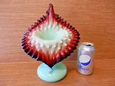 Vaso in vetro artistico bianco