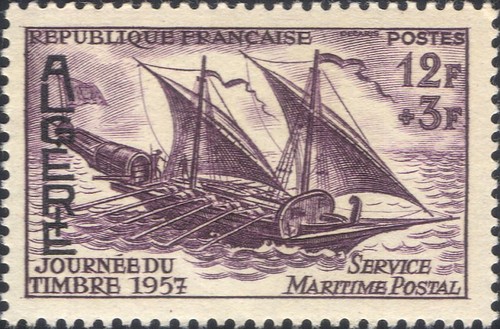 Algeria 1957 francobollo - algeria,