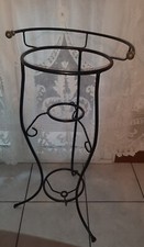 Antico Porta catino In Ferro Battuto con pomelli In ottone